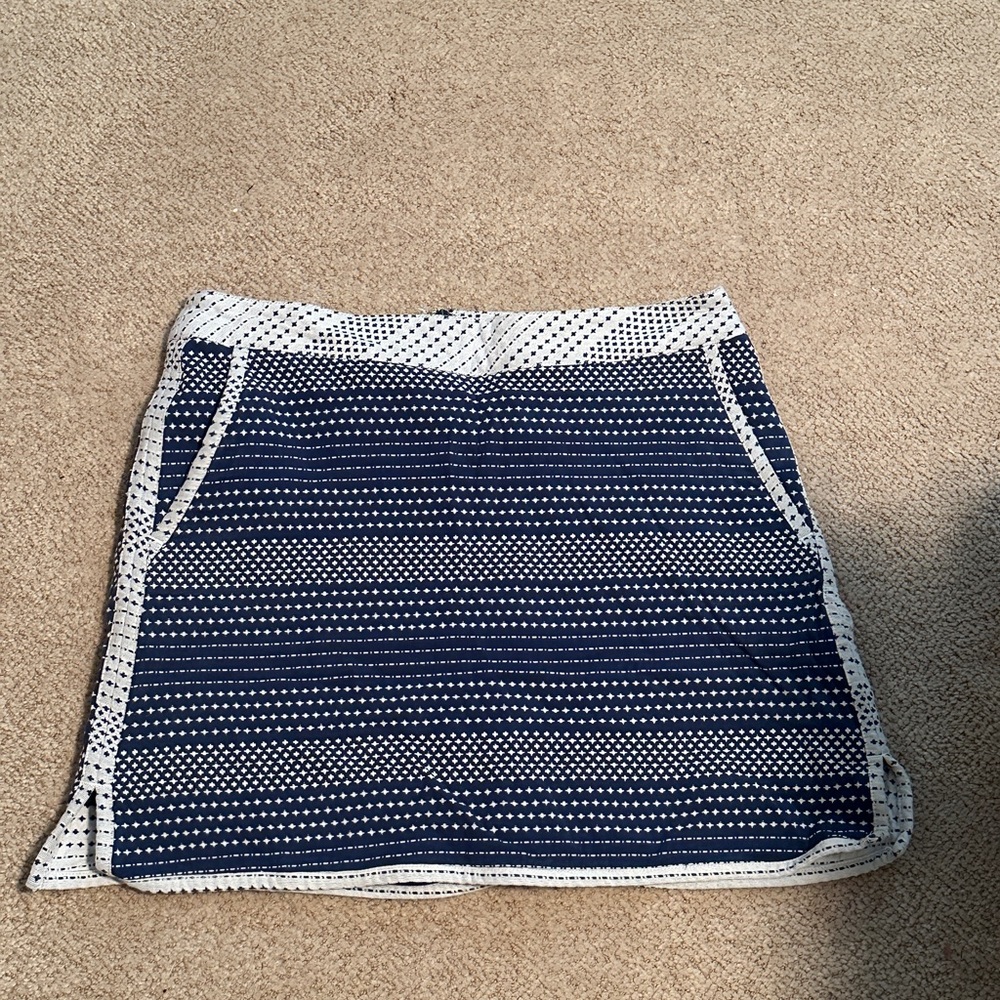 Lady Hagen Blue and White Golf Skirt